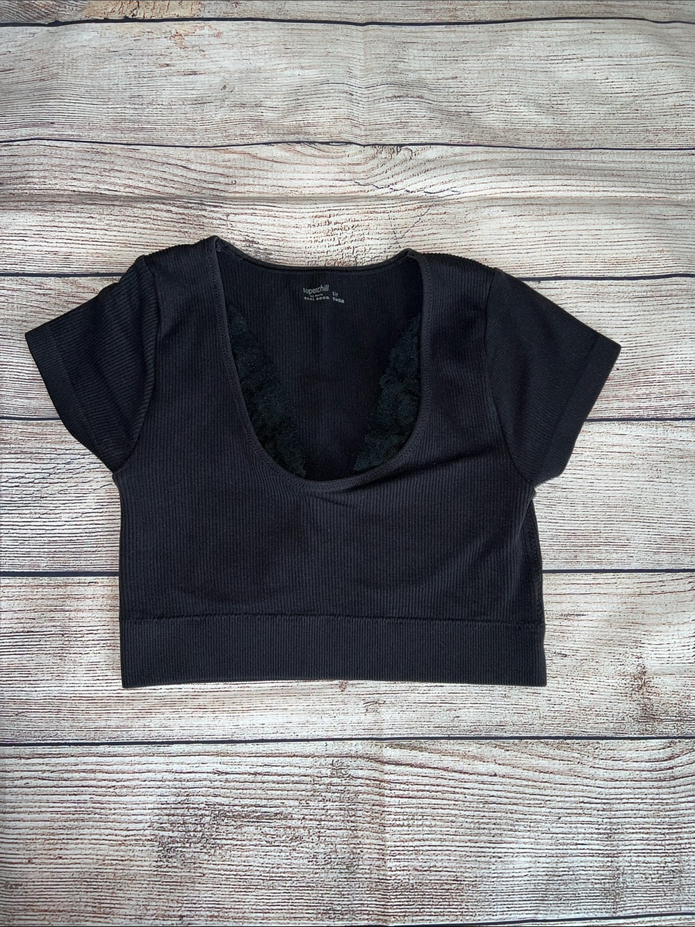 aerie Super Chill Ribbed Crop Top